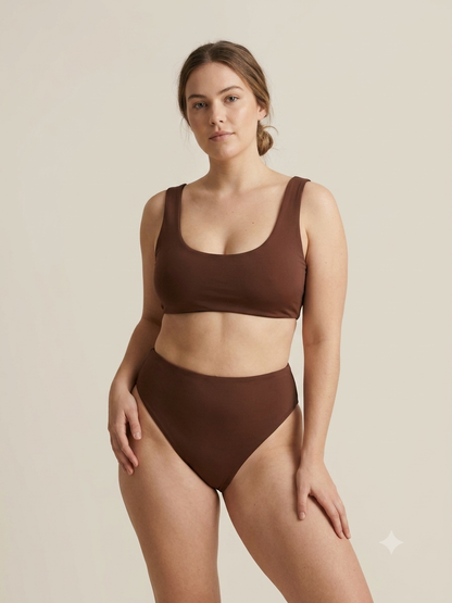 Cove Essential High-Cut Bottom - Cocoa 🤎