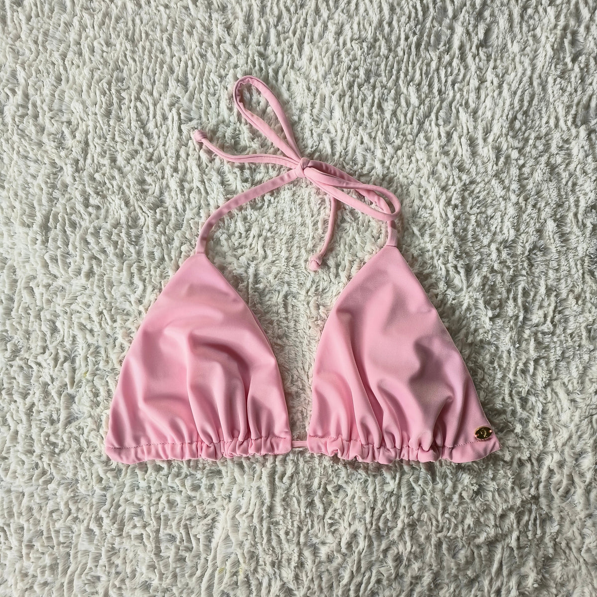 Petal Triangle Bikini Top - Blush Pink 🌸