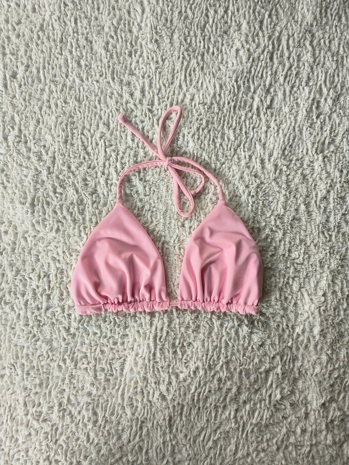 Petal Triangle Bikini Top - Blush Pink 🌸
